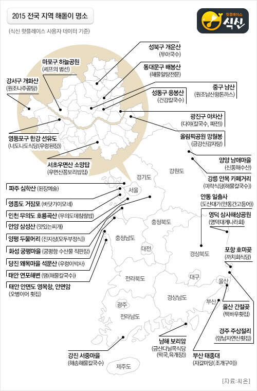 식신핫플레이스가 선정한 전국 해돋이 명소와 맛집, 씨온 제공
